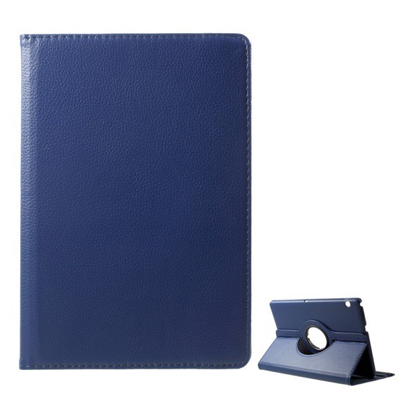 Tok álló, bőr hatású (FLIP, asztali tartó funkció, 360°-ban forgatható) SÖTÉTKÉK [Huawei Mediapad T3 10 WIFI] (5996457834754)