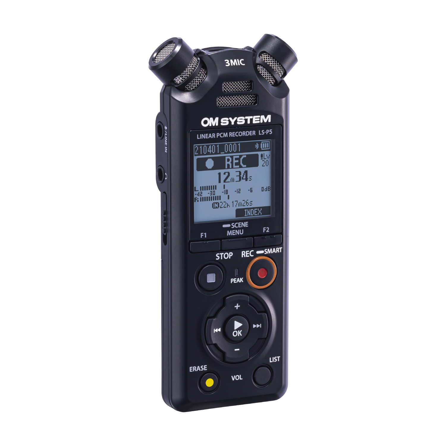 Olympus LS-P5 Diktafon - Fekete (V409180BG000)
