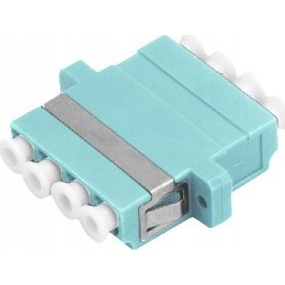Adapter AV Alantec Adapter światłowodowy multimodowy OM3 LC quad ALANTEC