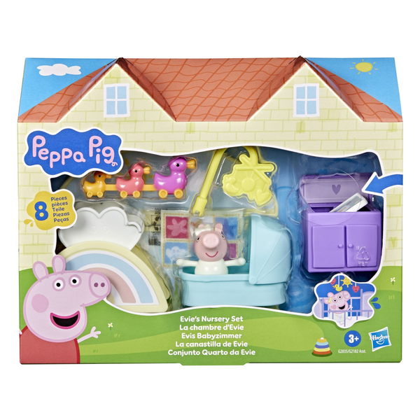 PEPPA PIG EVIE'S ROOM PLAYSET WITH FIGURES AND ACCESSORIES