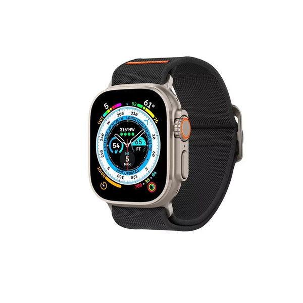 Каишка Spigen Fit Lite Ultra за Apple Watch 4/5/6/7/8/SE/Ultra (44/45/49mm), черна