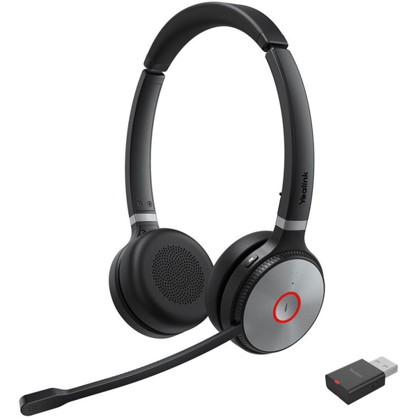 Yealink WH62 Portable Headset Trådløs Opkald/musik Sort, Grå