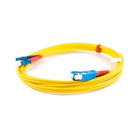 Fibrain LC -> LC M/M 50/125 OM3 DX Multimode adatkábel 1m sárga (G-LC-LC-S-001.0-DX-K28AQ) (G-LC-LC-S-001.0-DX-K28AQ)