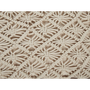 Puf De Algodón Beige 50 X 50 Cm Cojín De Asiento Piso Macramé Berrechid - Beige