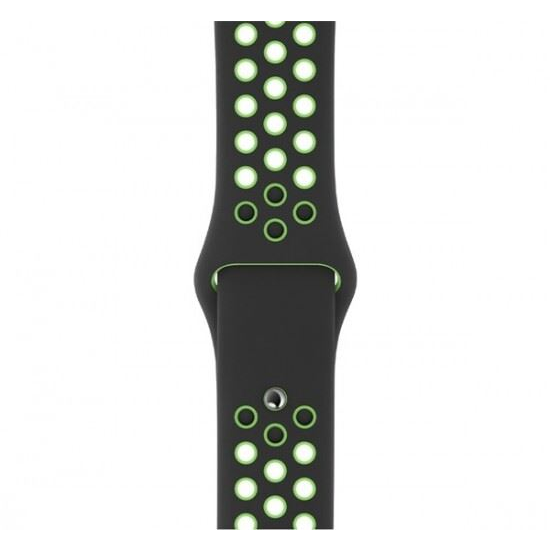 Apple Watch 38/40mm Nike sportszíj fekete-lime (MXQW2FE) (MXQW2FE)