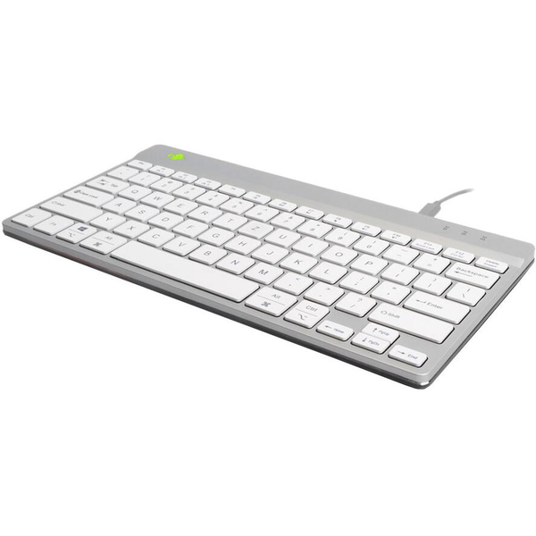 R-Go Tools RGOCODEWDWH tastatur Kontor USB QWERTZ Tysk Hvid