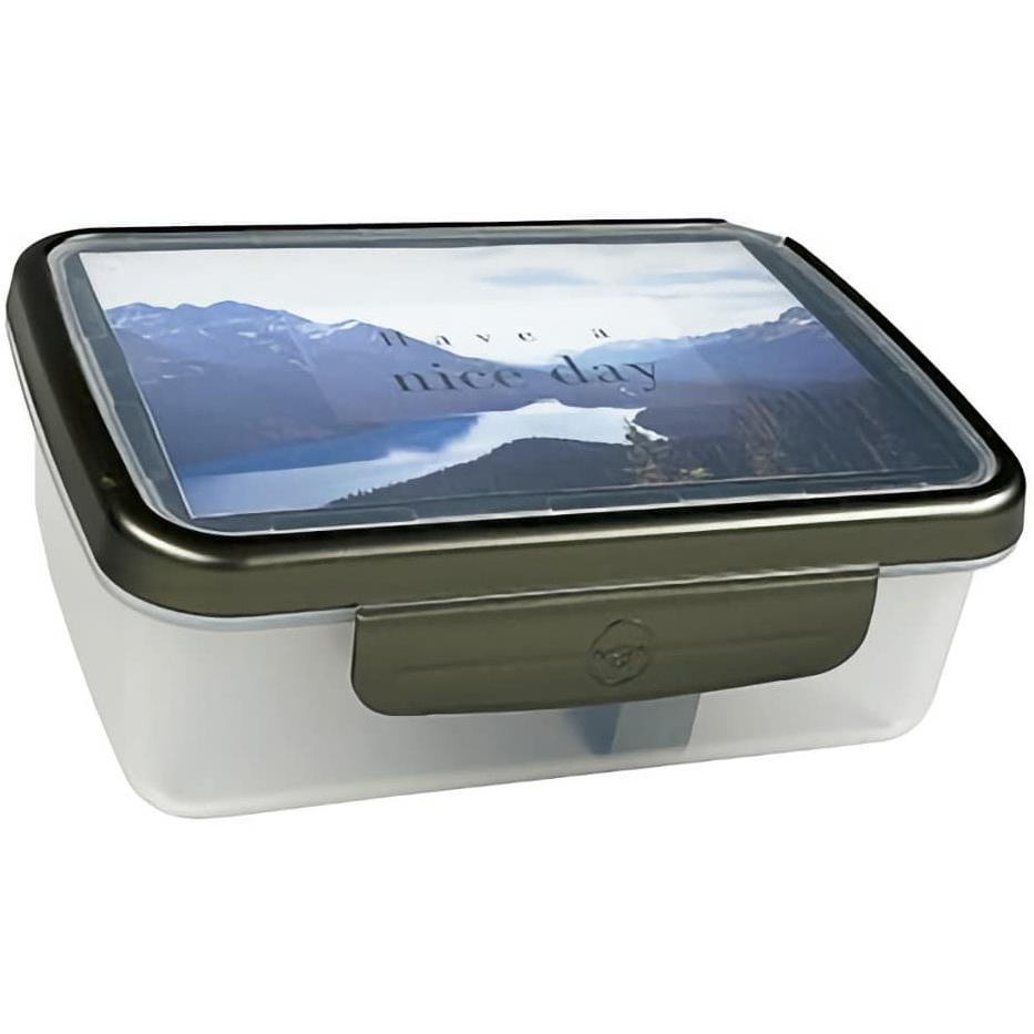 ZDRAVÁ LAHEV Uzsonnás doboz UNI, metál zöld (263418769)
