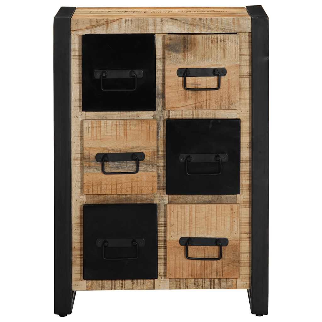 tömör nyers mangófa tálalószekrény 50x35x70 cm (4013585)