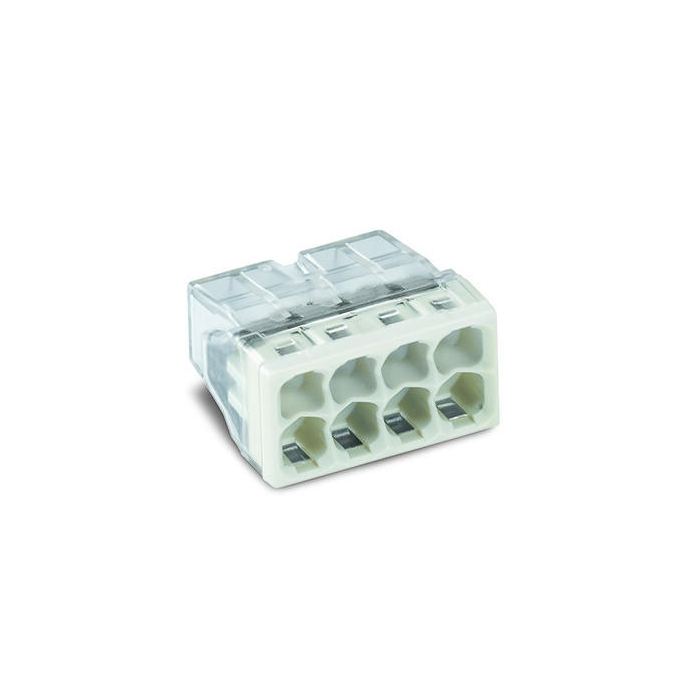 Wago 2273-208 COMPACT vezetékösszekötő - Áttetsző (50db/csomag) (2273-208)