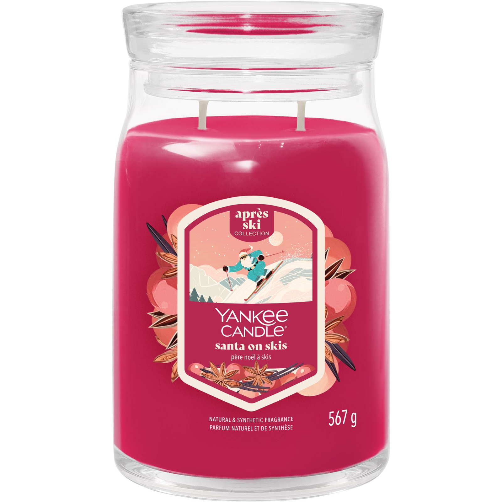 YANKEE CANDLE Signature Santa On Skis 567 g (5038581167213)