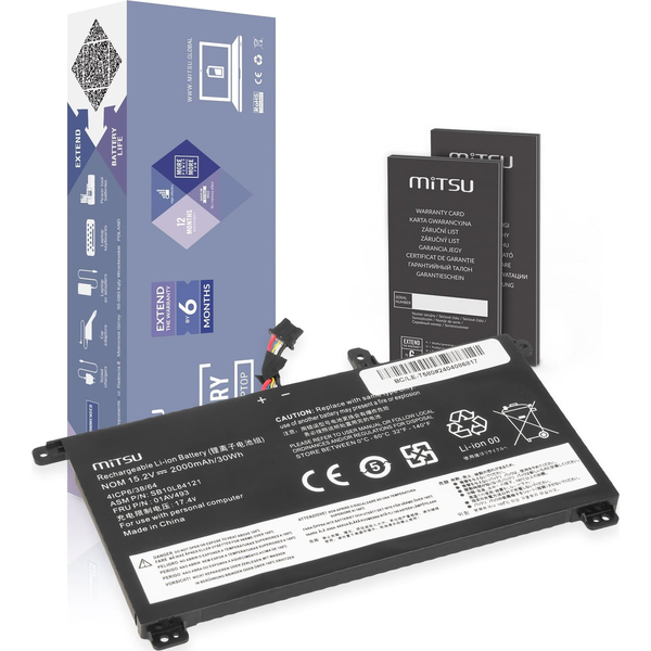 Bateria Mitsu Bateria Mitsu do Lenovo ThinkPad T570, T580, P51s, P52s - wewnętrzna