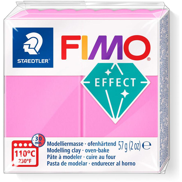 Fimo Effect PLASTICKÁ HMOTA NEON RŮŽOVÁ 57g 8010-201