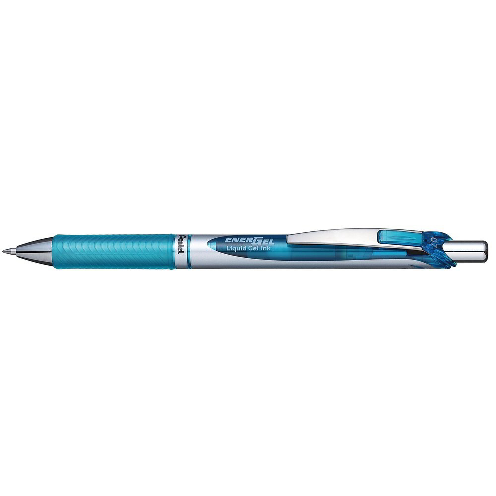 Pentel EnerGel Nyomógombos rollertoll - 0.7mm / Világoskék (BL77-SX)