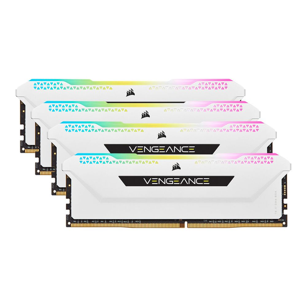 Памет Corsair Vengeance XMP 2.0 PRO SL White Heatspreader, 32GB (4x8GB), DDR4, 3200MHz, CL 16, RGB