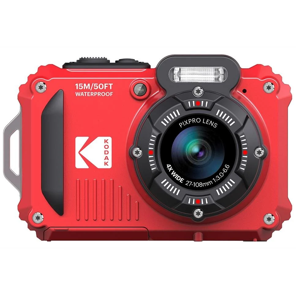 Kodak Pixpro WPZ2 Digitális fényképezőgép + 1x Akku - Piros (WPZ2-RD6)