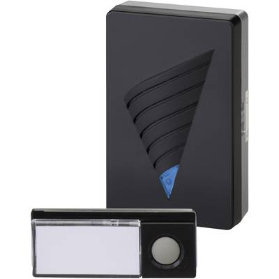 Vezeték nélküli csengő készlet, max.150m, 433MHz, ezüst-fekete, Heidemann 70820 (70820)