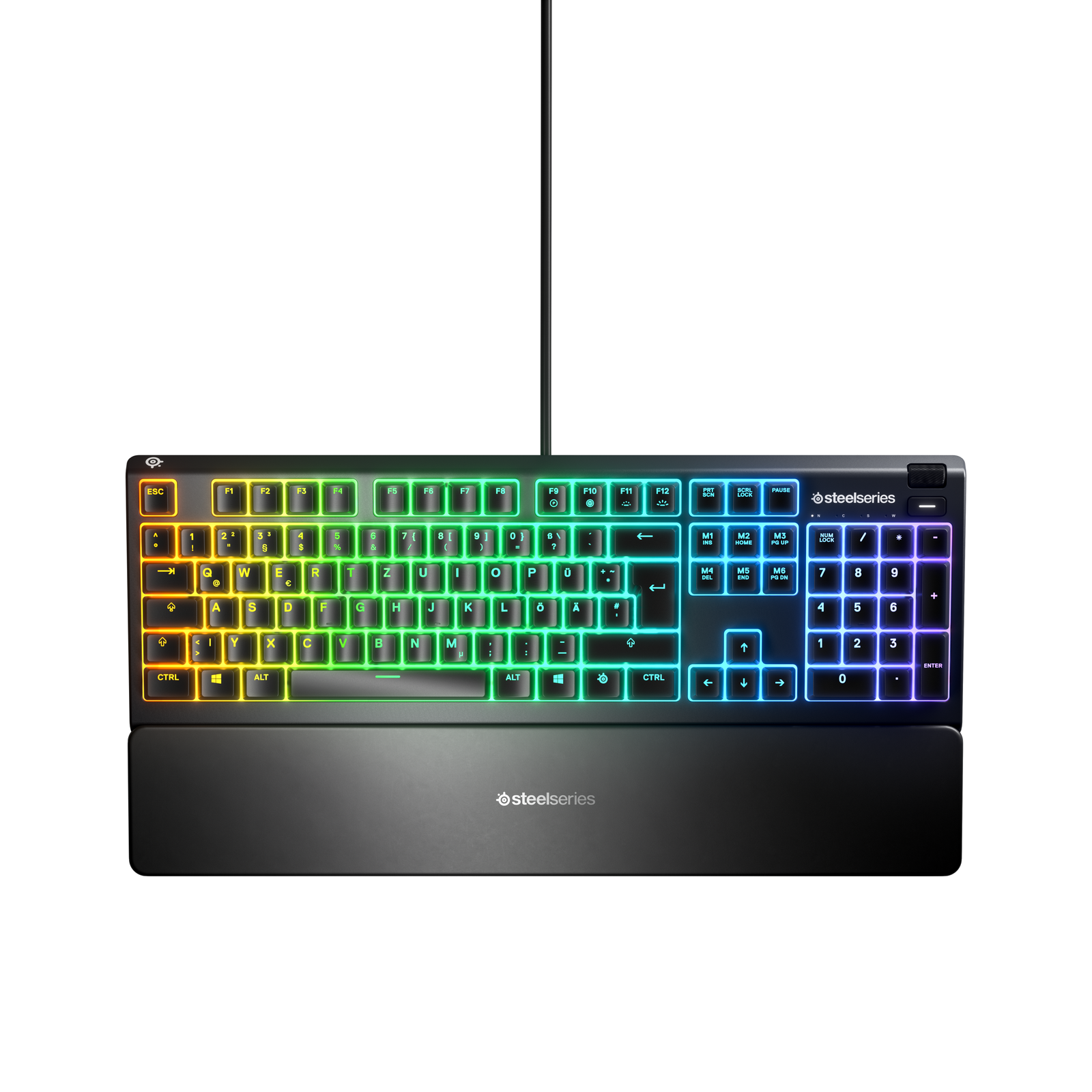 SteelSeries Apex 3 USB MEchanikus Gaming Billentyűzet DE - Fekete (64797)