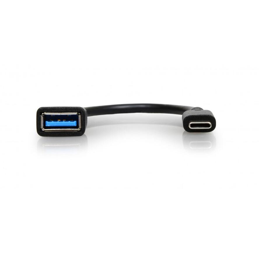 Port Connect 900133 USB-A > USB-C Adapter - Fekete (900133)