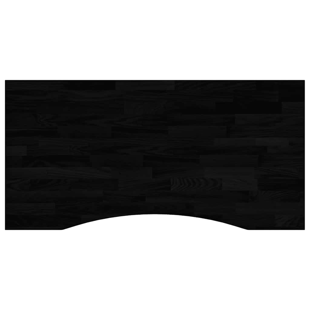 sötétbarna tömör fa tölgyfa téglalap alakú íróasztallap (4009033)