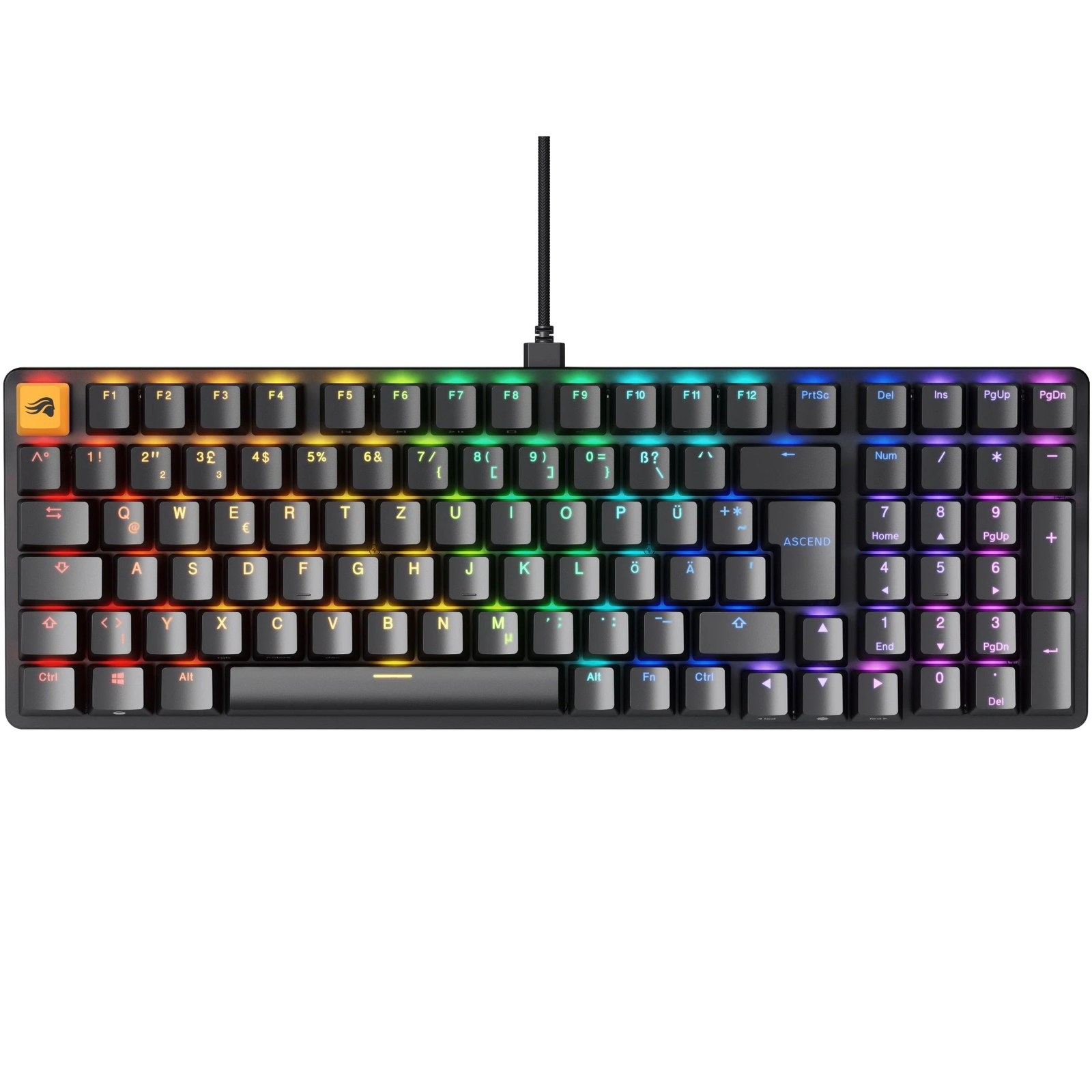 Billentyűzet Glorious GMMK 2 Full-Size Fox Switch DE-kiosztás Fekete (GLO-GMMK2-96-FOX-ISO-B-DE)
