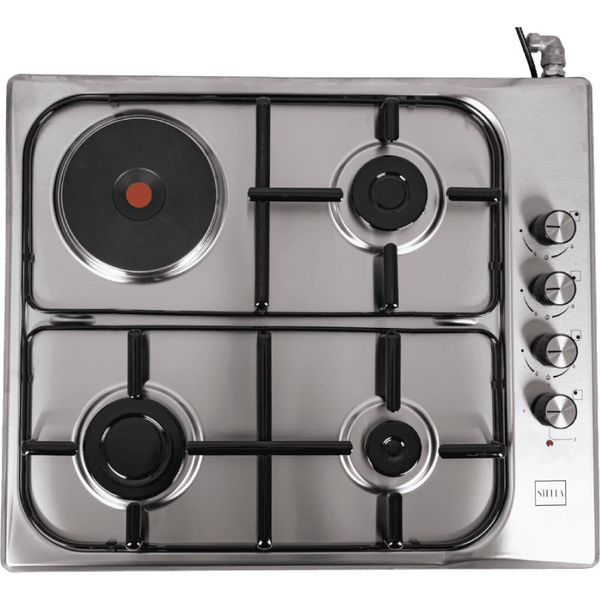 Płyta grzewcza Stella Kuchenka gazowo-elektryczna Stella 3+1 STKGE-IX-3+1IN inox