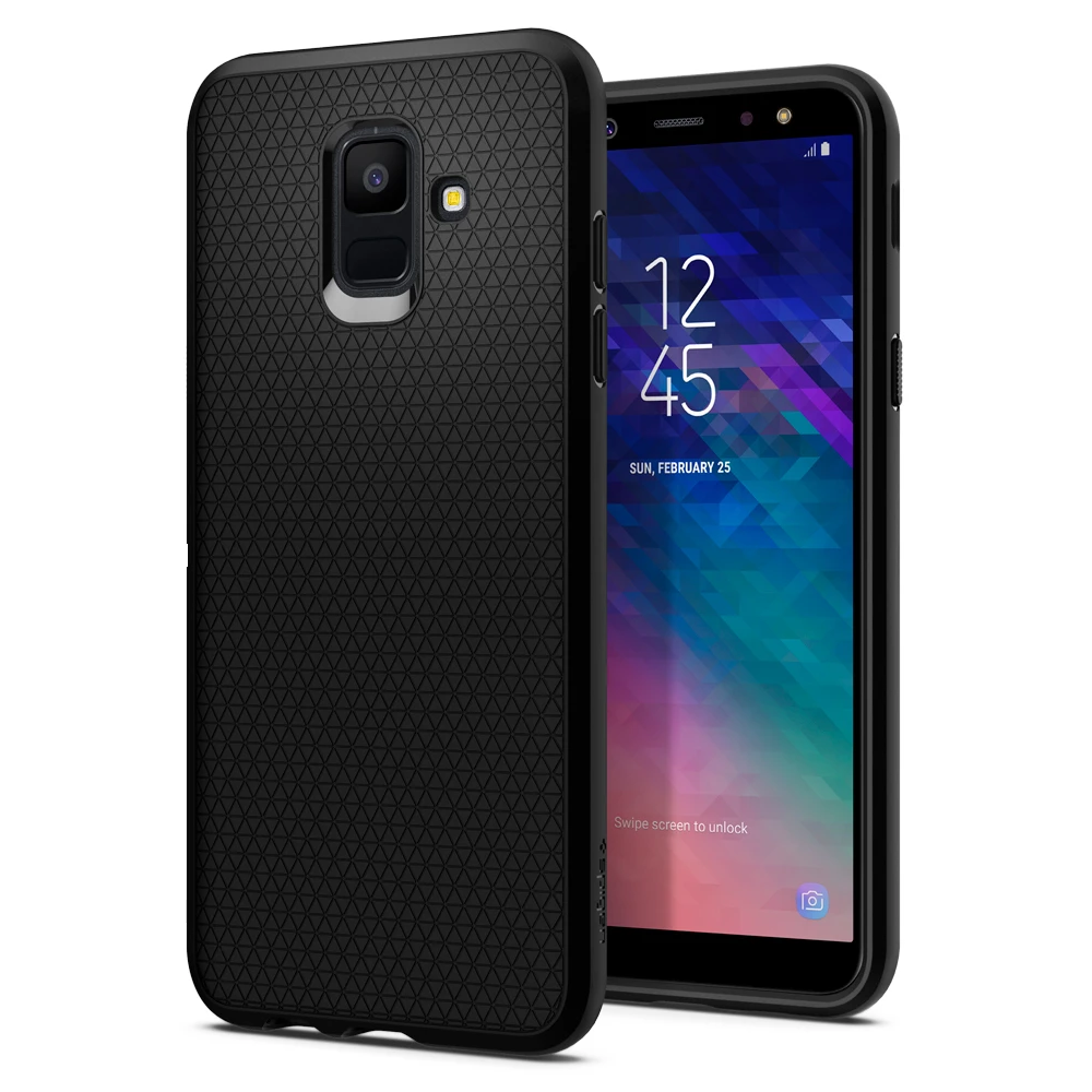 Spigen Liquid Air Samsung Galaxy A6 Hátlap Tok - Fekete (596CS24093)