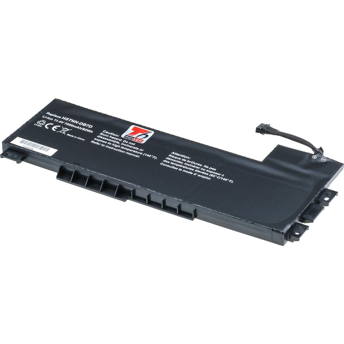 T6 Power for Hewlett Packard ZBook 15 G4, Li-Ion, 11.4 V, 7200 mAh (82 Wh), black (NBHP0164_v82376)