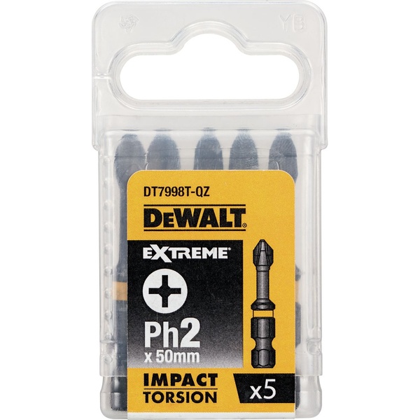 DEWALT Torsion Bit schlagf. Ph2 50mm 5Stk