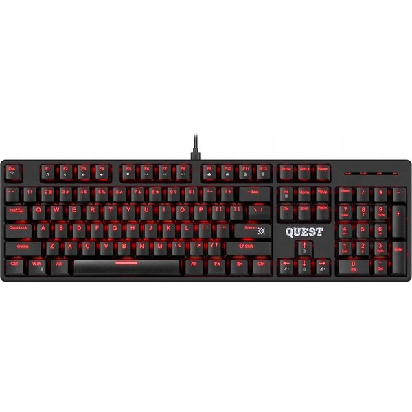 Klawiatura przewodowa Defender QUEST GK-596 MECHANICZNA podświetlana gaming RGB