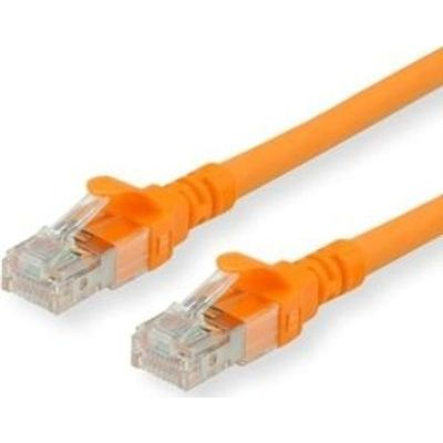 Patchcord Roline U/UTP 6a RJ45 / RJ45 0,5 m oranžový