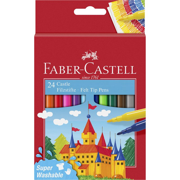 Faber-Castell Castle Filctoll készlet - Vegyes színek (24 db / csomag)