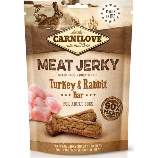 Carnilove Jerky Snack Turkey&Rabbit Bar pulyka&nyúl 100g (MS_18412)