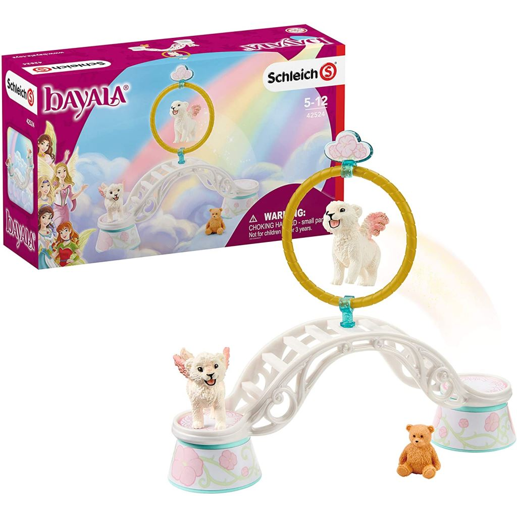 Schleich szárnyas oroszlánbébi kiképzés (42524) (sch42524)