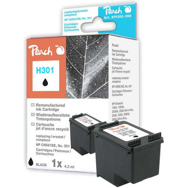 Peach 316238 blækpatron 1 stk Sort