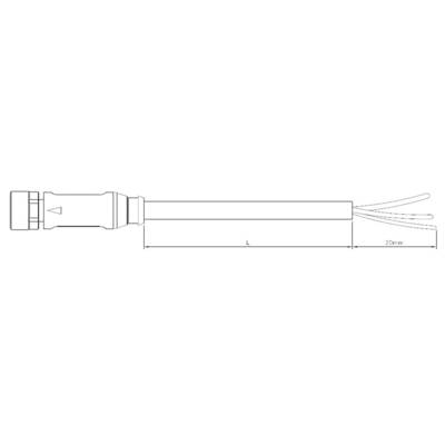 TE Connectivity 1-2273077-1 Érzékelő-/működtető összekötő, konfekcionált M12 Alj, hajlított 1.50 m Pólusszám: 3 1 db (1-2273077-1)