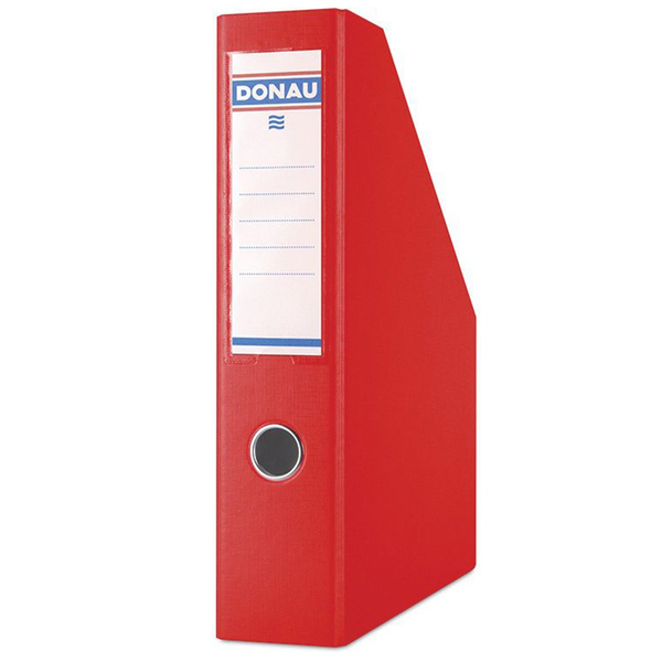 DONAU Iratpapucs 7,5cm,lapraszerelt, PP/karton, , piros