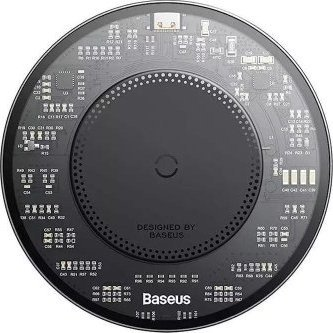 Baseus Bs-W530 Vezeték Nélküli Gyorstöltő - PD 15 W, Type-C Kábel, 1 m, PD, 24 W, Fekete (CCJJ050001)