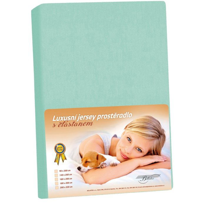 BELLATEX KL5 dzsörzé elasztánnal, 200 cm × 220 cm, 327 türkizkék (13306)