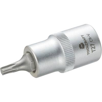 Dugókulcs betét 12,5 mm (1/2), T-profillal T27, hossz: 55 mm, TOOLCRAFT (816164)