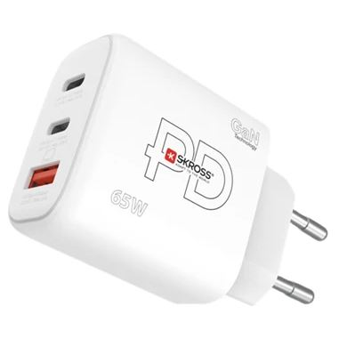 Skross USB-C gyorstöltő adapter 65W fehér (SKCH001065WPDEUCN) (SKCH001065WPDEUCN)