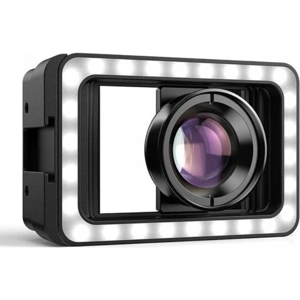 Apexel Obiektyw Makro Do Telefonu Smartfona 100mm Hd + Lampa Led 40 / Cri 95+ / Apl-hb100fl23