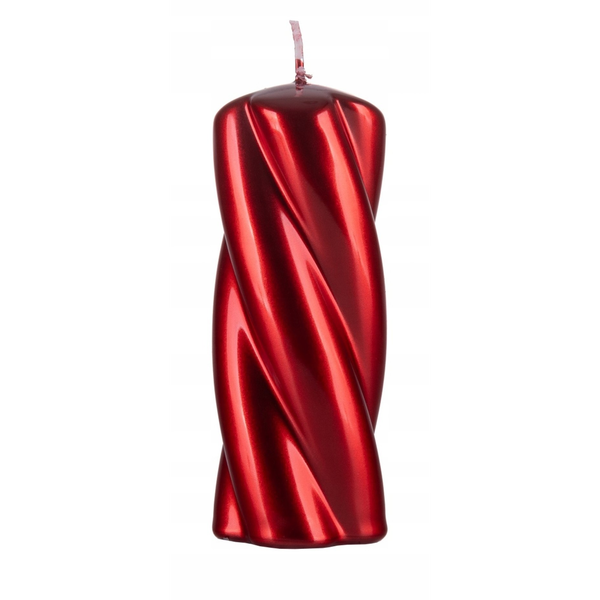 Świeca słupek DONAU HOME Laval, 50x130mm, rubin