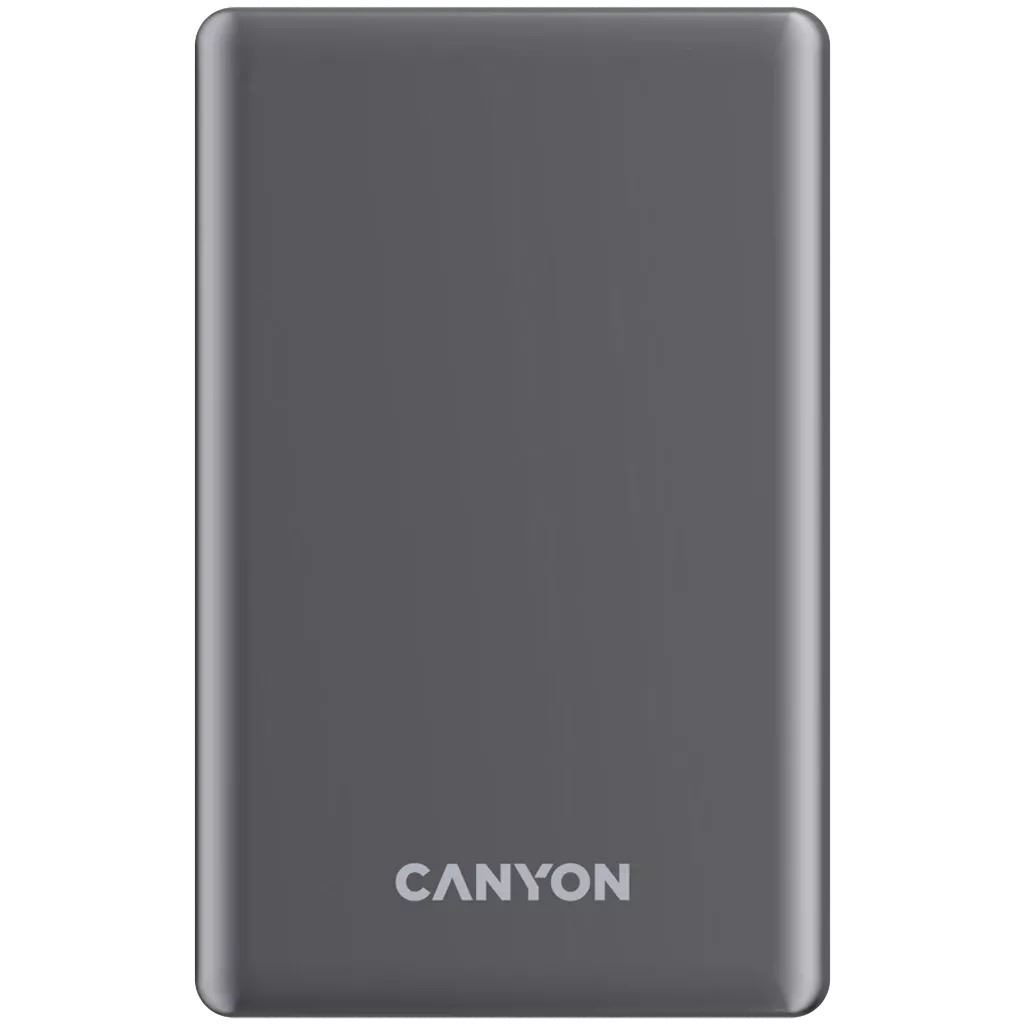 Canyon OnPower 505 Slim MagSafe 5000mAh Power Bank szürke (CNS-CPB505DG)