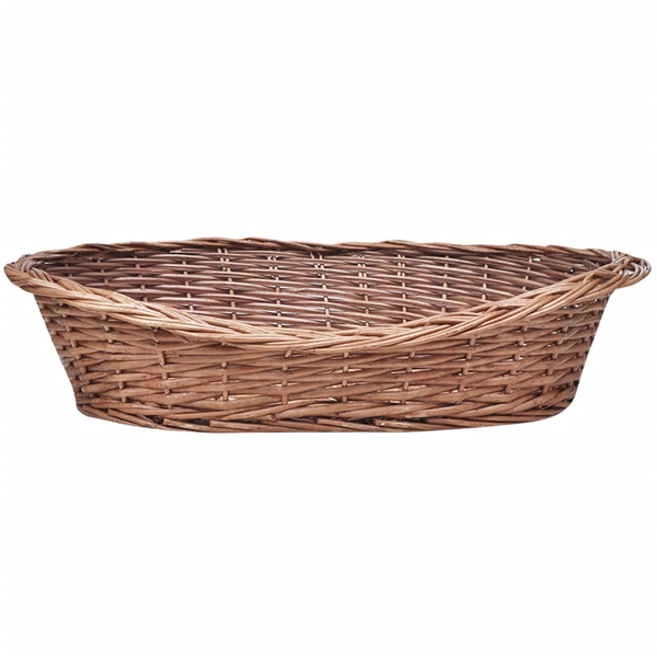 Természetes színű fűzfa kutyakosár/kisállatágy 70 cm