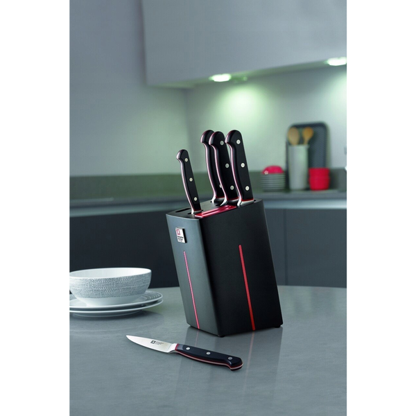  Richardson Sheffield VELOCITY - 5 pc knife block with sharpener - black