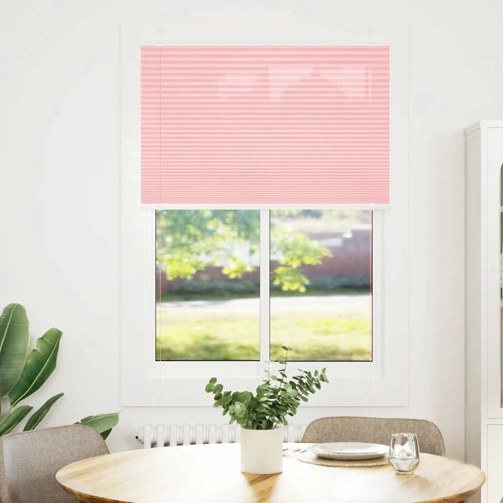 pliszírozott redőny rózsaszín 95x150 cm szövetszélesség 94,4 cm (4015448)