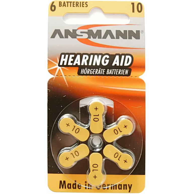 Ansmann PR70 Cink-levegő hallókészülék elem 1.4V (6db /csomag) (zincair10)