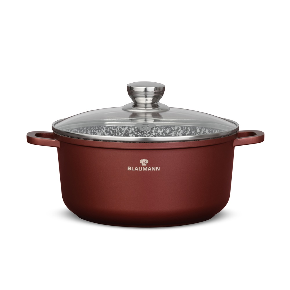 Blaumann BL-4079 4,5L Cerastone Fazék Üveg fedővel Ø 24cm 4.5L - Bronz (BL-4079)