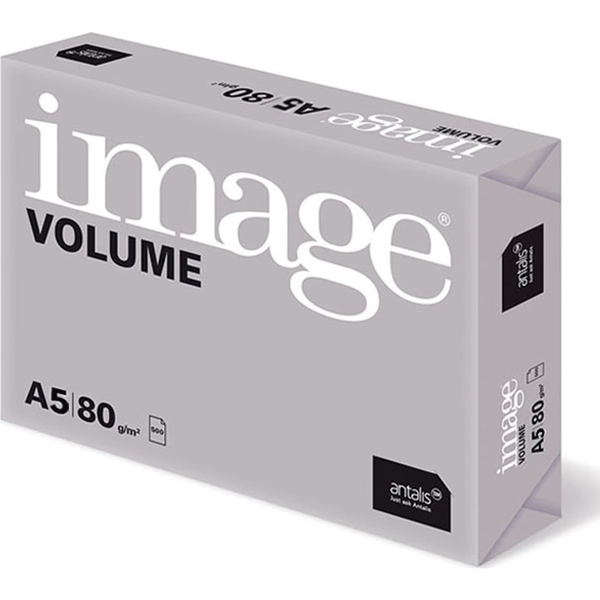 Idest Papier kserograficzny Image, Volume A5, 80 g/m2, biały, 500 arkusza, nadaje się do laser + atram.