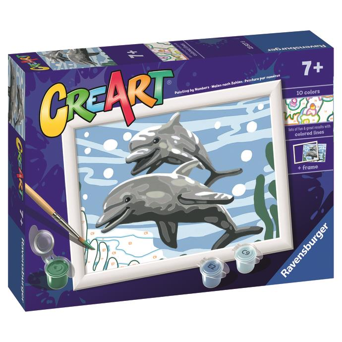 Ravensburger 235278 CreArt Boldog delfinek (4005556235278)